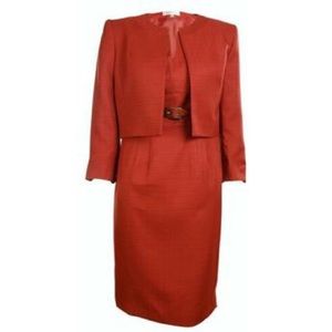 Kasper petites dress suit w sheath jacket. 8P